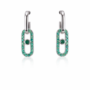 EARRINGS 14K Emerald