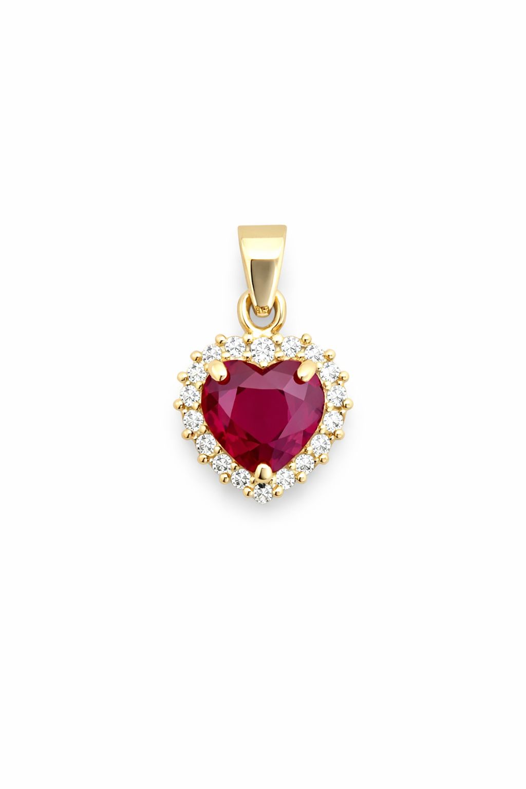 PENDANT 14K Diamond and Ruby
