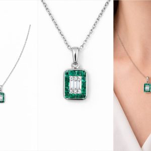 chain 14K Emerald Size 16-18