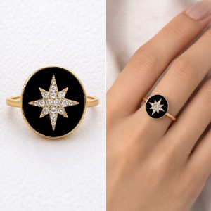 RING 14K Diamond Size 7.5