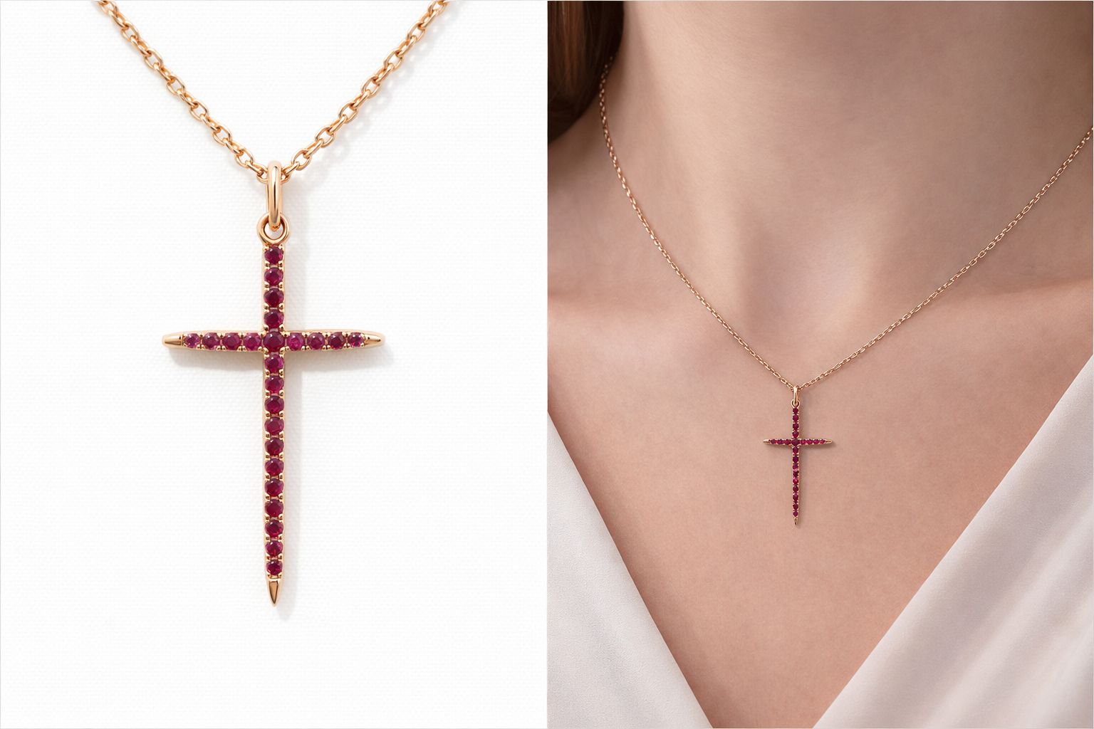 chain 14K Ruby Size 16