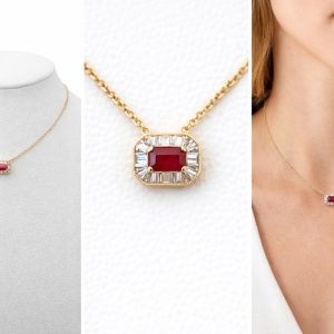 chain 14K Diamond and Ruby Size 16-18