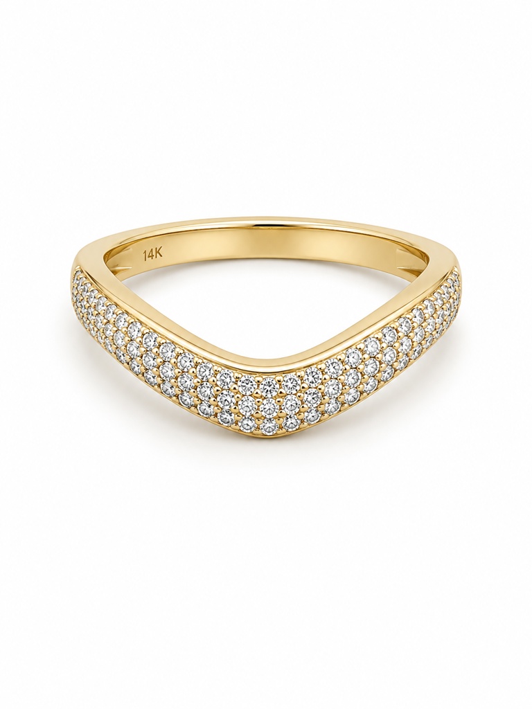 RING 14K Diamond Size 7