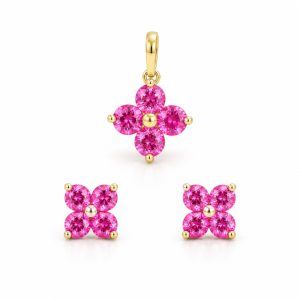 SET 14K Precious Stones