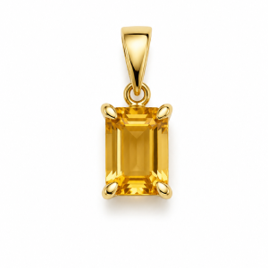 PENDANT 14K citrine