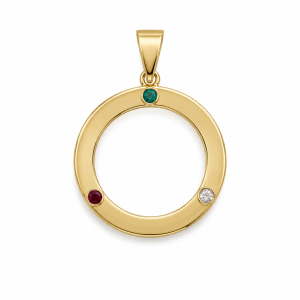 PENDANT 14K Precious Stones